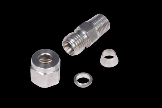 Haltech 1/4" Stainless Compression Fitting Kit Thread: 1/8 NPT