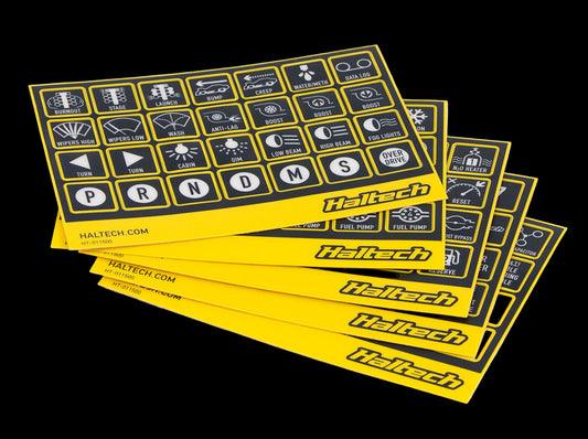 Haltech CAN Keybad Label Set