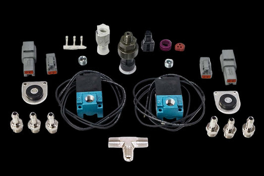 Haltech CO2 Boost Control Dual Solenoid & Pressure Sensor Kit Thread: 1/8 NPT