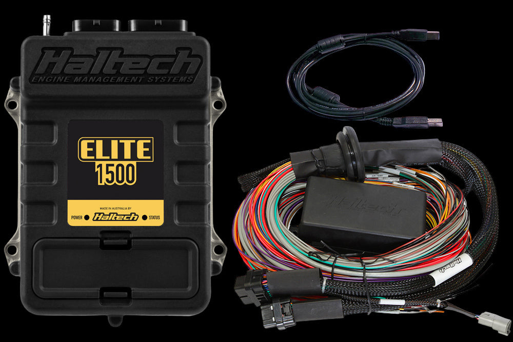 Haltech Elite 1500 + Premium Universal Wire-in Harness Kit Length: 2.5m (8')