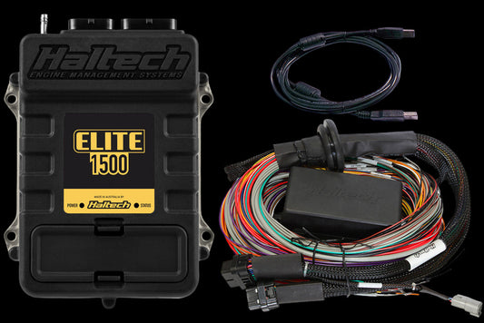 Haltech Elite 1500 + Premium Universal Wire-in Harness Kit Length: 2.5m (8')