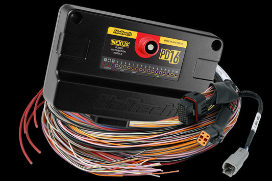 Haltech PD16 PDM + Flying Lead Harness Length: 5m (16')